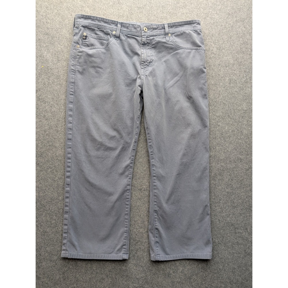 AG Adriano Goldschmied The Protege Pants Mens 36x34 Blue Straight Leg Sateen